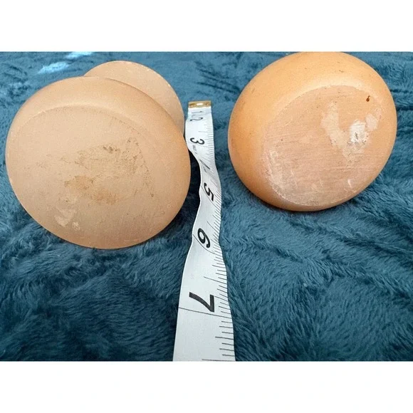 Vintage Peach Alabaster Stone Perfume Bottles Silver Shell Target Stopper Set 2 - Picture 4 of 4